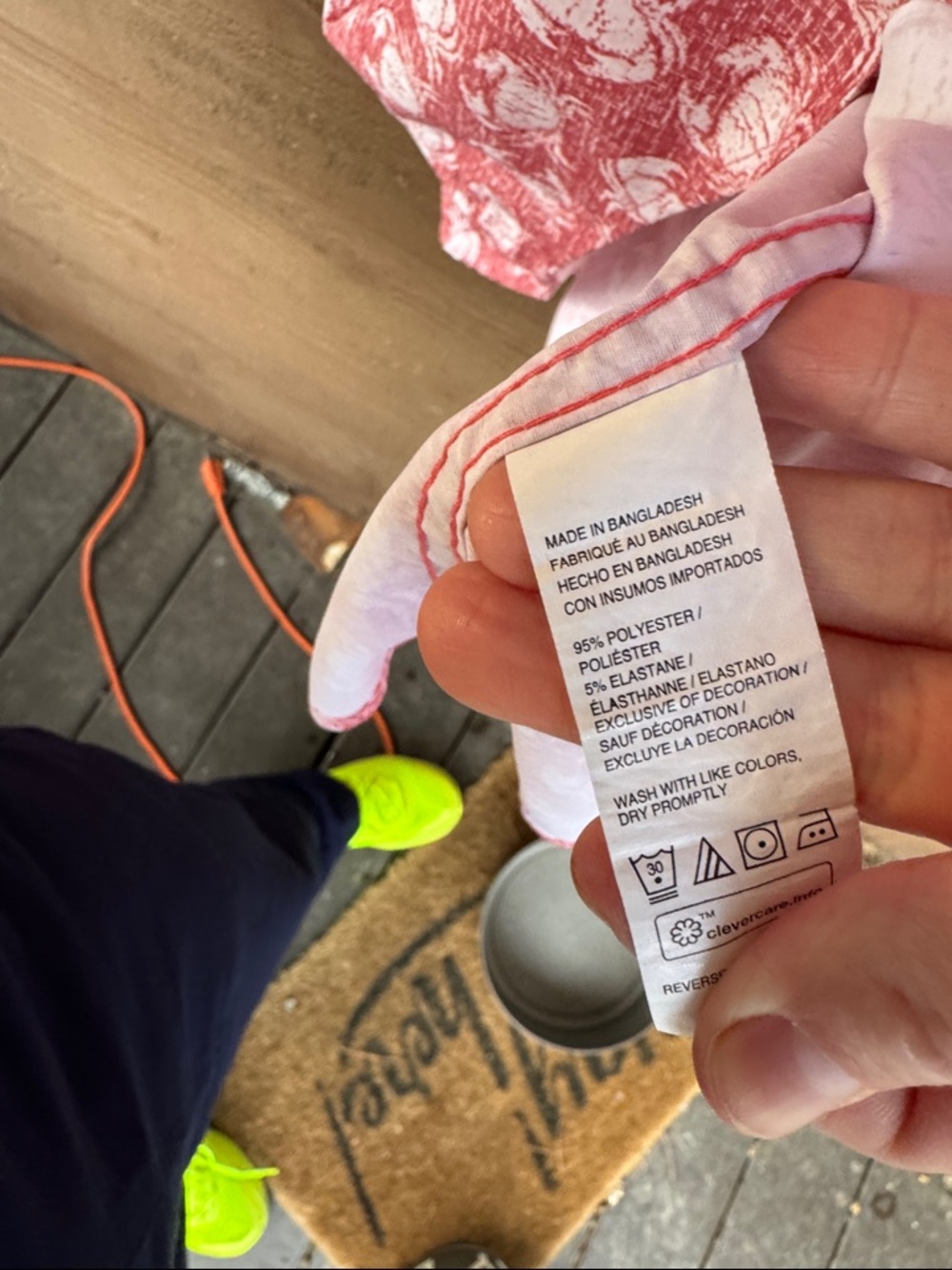 Izod Saltwater Men’s Red Crab  Printed Short-Sleeve Button-Down Shirt size 3XL - Picture 4 of 5